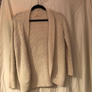 Hollister chunky white cardigan